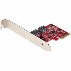 StarTech.com Carte PCI Express SATA 2 ports - Carte Contrôleur PCIe SATA - 6Gbps - ASM1166 SATA-Raid - Convertisseur PC