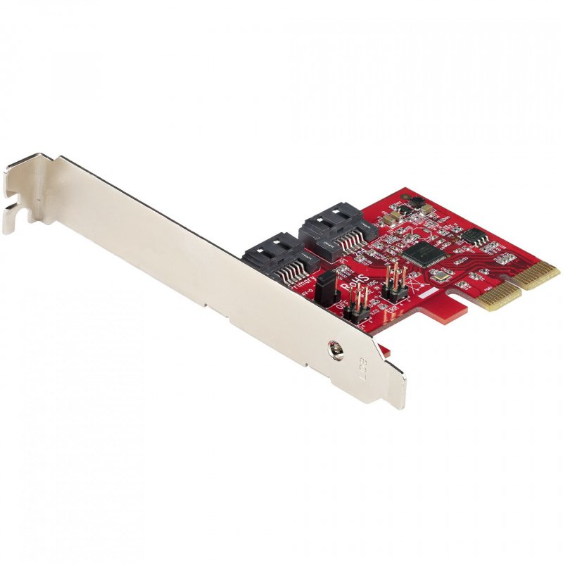 StarTech.com Carte PCI Express SATA 2 ports - Carte Contrôleur PCIe SATA - 6Gbps - ASM1166 SATA-Raid - Convertisseur PC