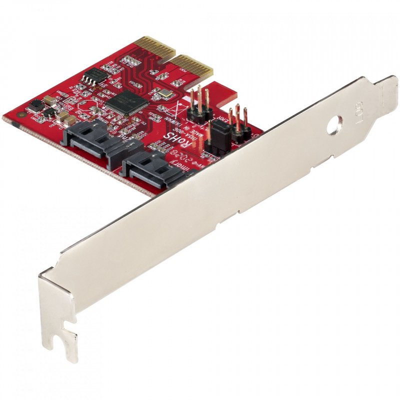 CARTE PCI EXPRESS SATA 2 PORTS (6GBPS) - ASM1166 SATA-RAID
