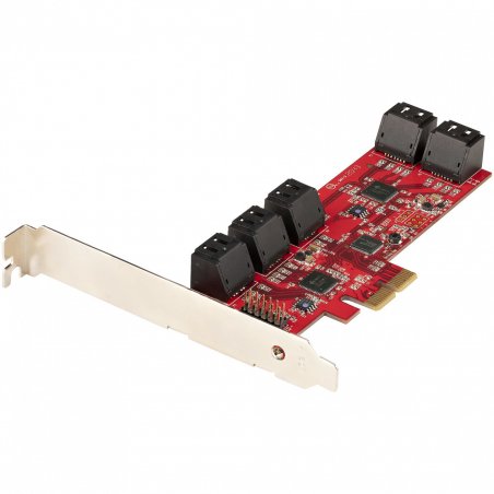 CARTE PCI EXPRESS SATA 10 PORTS (6GBPS) - ASM1166 NON-RAID