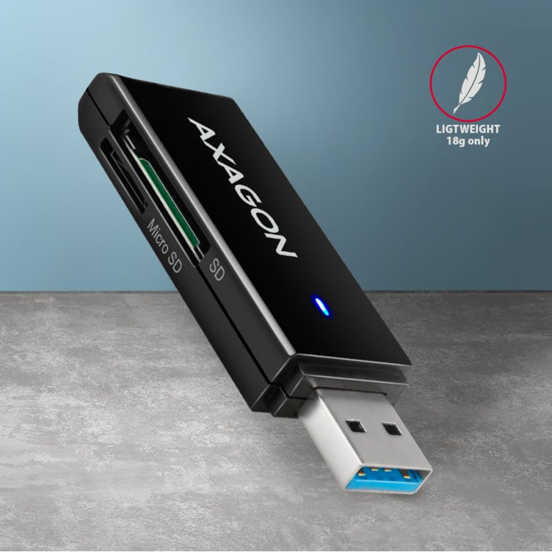 Axagon CRE-S2N card reader USB 3.2 Gen 1 (3.1 Gen 1) Type-A Black