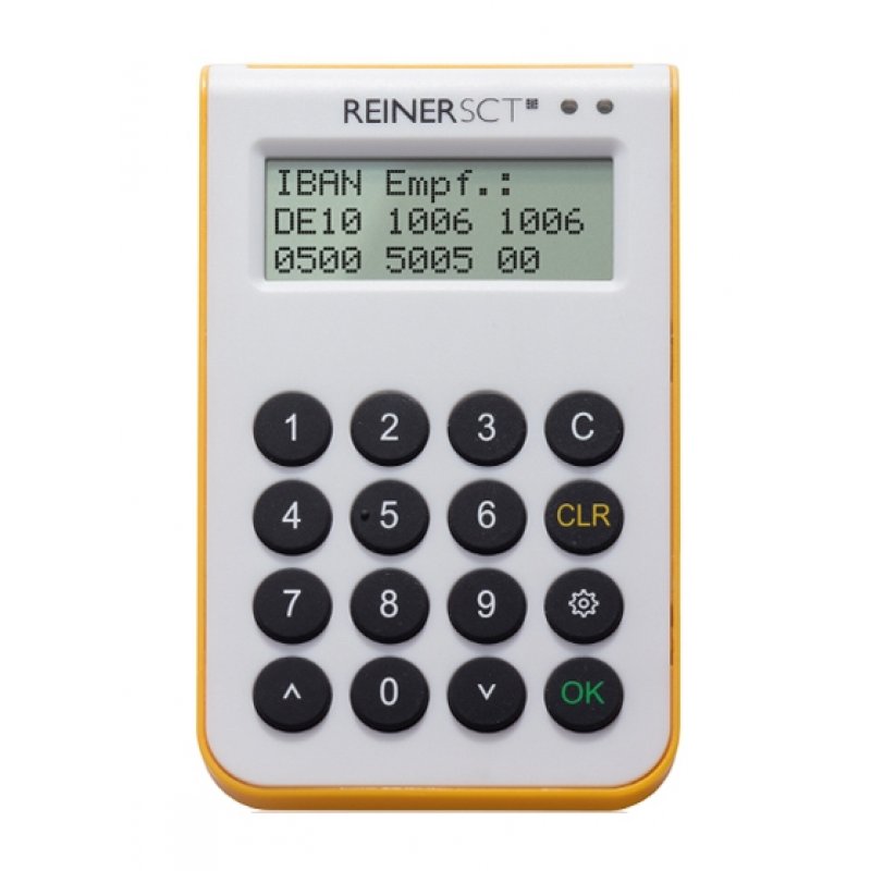 Reiner SCT cyberJack one smart card reader USB White, Yellow