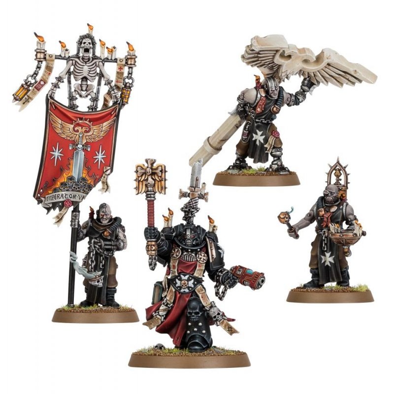 Warhammer 40k - Black Templars Chapelain Grimaldus et sa Suite (Fr)