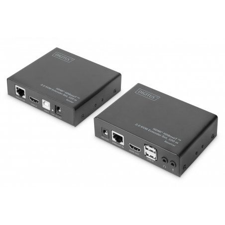 Digitus 4K HDMI HDBaseT™ 2.0 KVM Extender Set, 100 m