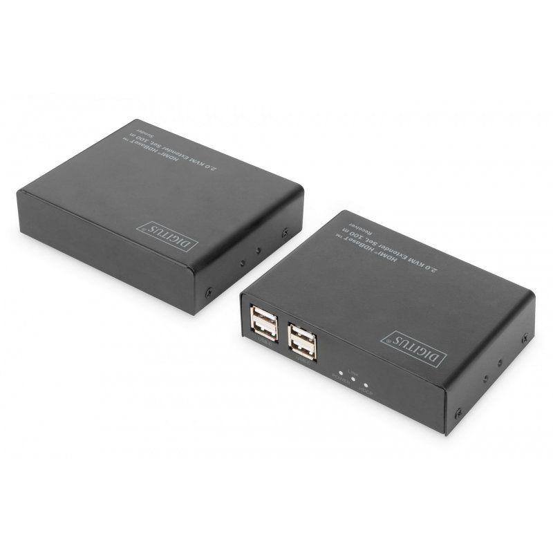 Digitus 4K HDMI HDBaseT™ 2.0 KVM Extender Set, 100 m