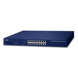 PLANET GSW-1601 network switch Unmanaged Gigabit Ethernet (10/100/1000) 1U Blue