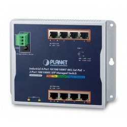 PLANET WGS-4215-8P2S network switch Managed Gigabit Ethernet (10/100/1000) Power over Ethernet (PoE) Black