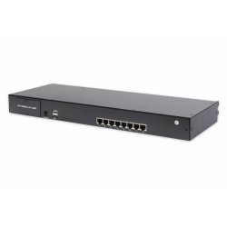 DIGITUS Professional DS-72216 - KVM-Switch - 8 Anschlüsse - an Rack montierbar