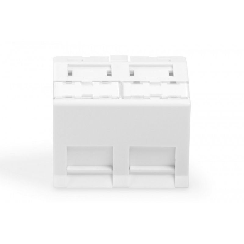 Digitus Front panel, 2-port, 45 x 45 mm, angled, for frame DN-93802-5-SH