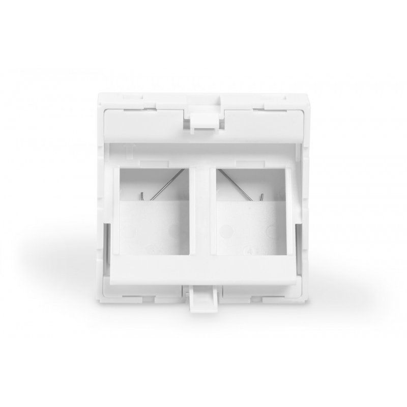 Digitus Plaque frontale, 2 ports, 45 x 45 mm, coudée, pour cadre DN-93802-5-SH