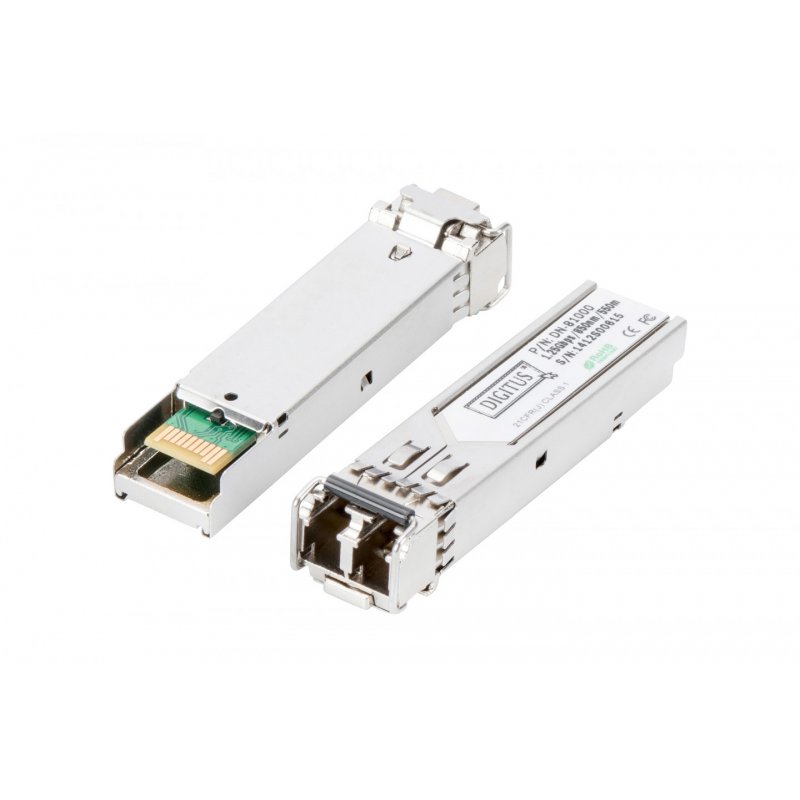 Digitus Module mini GBIC (SFP) compatible avec HP-HPE, 1,25 Gbit/s, 0,55 km