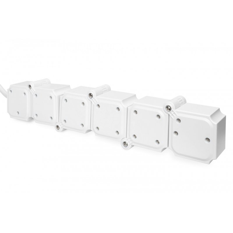 Digitus Barrette flexible de 4 prises avec 2 ports USB et interrupteur