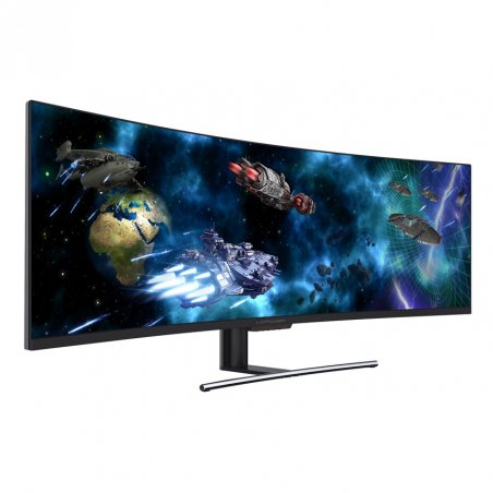 LC-Power LC-M49-DFHD-144-C-Q LED display 124.5 cm (49") 3840 x 1080 pixels UltraWide Full HD QLED Black