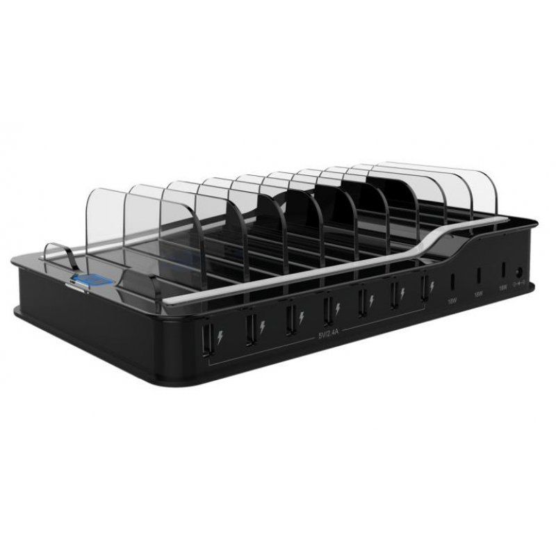 DLH DY-AU4660 charging station organizer Black