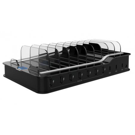 DLH STATION DE CHARGE UNIVERSELLE 10 EMPLACEMENTS POUR TABLETTES ET SMARTPHONES