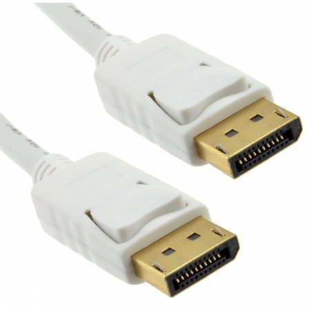 DLH DY-TU3571W DisplayPort cable 2 m White