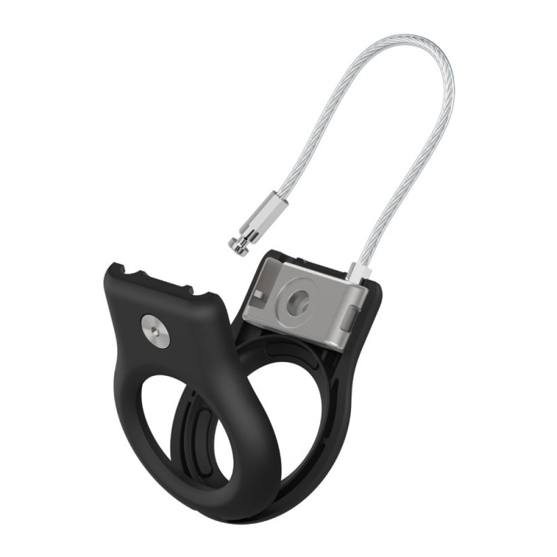 Secure Holder with Wire Cable Black