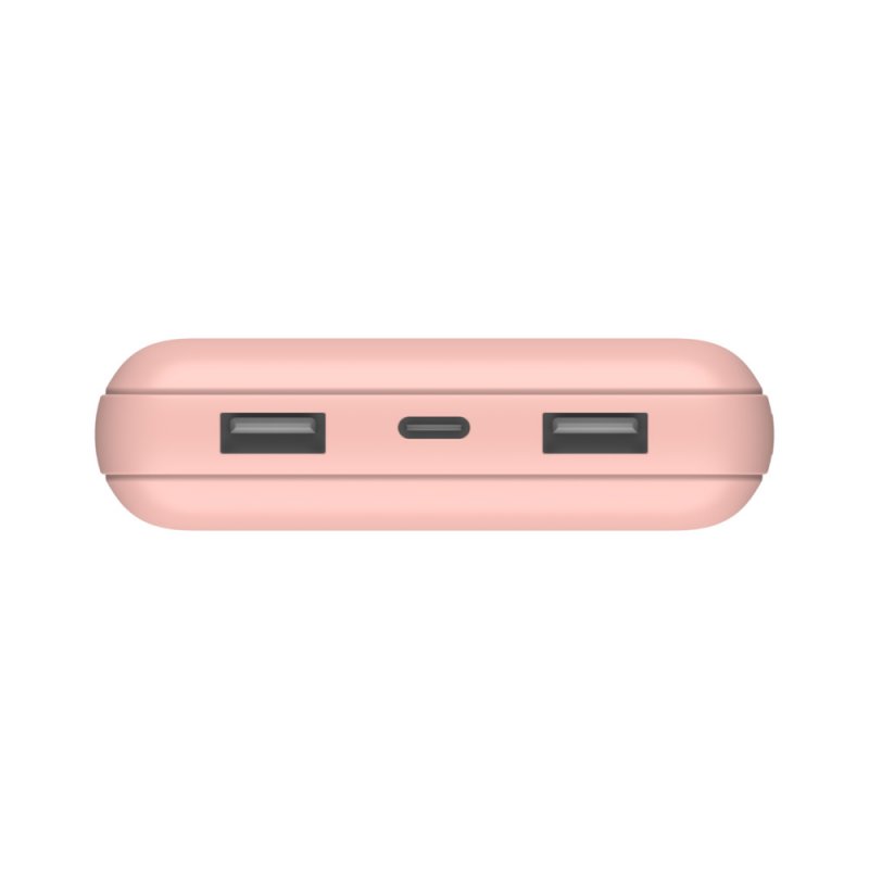 20K Power Bank USB-A & C 15w Rose Gold