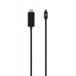 Cable adaptateur T'nB compatible USB type C mâle vers HDMI mâle (Type A) 2m (Noir)