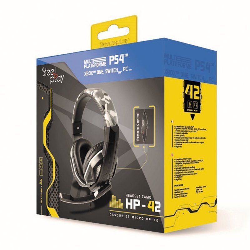 Steelplay HP42 Casque Avec fil Arceau Jouer Camouflage