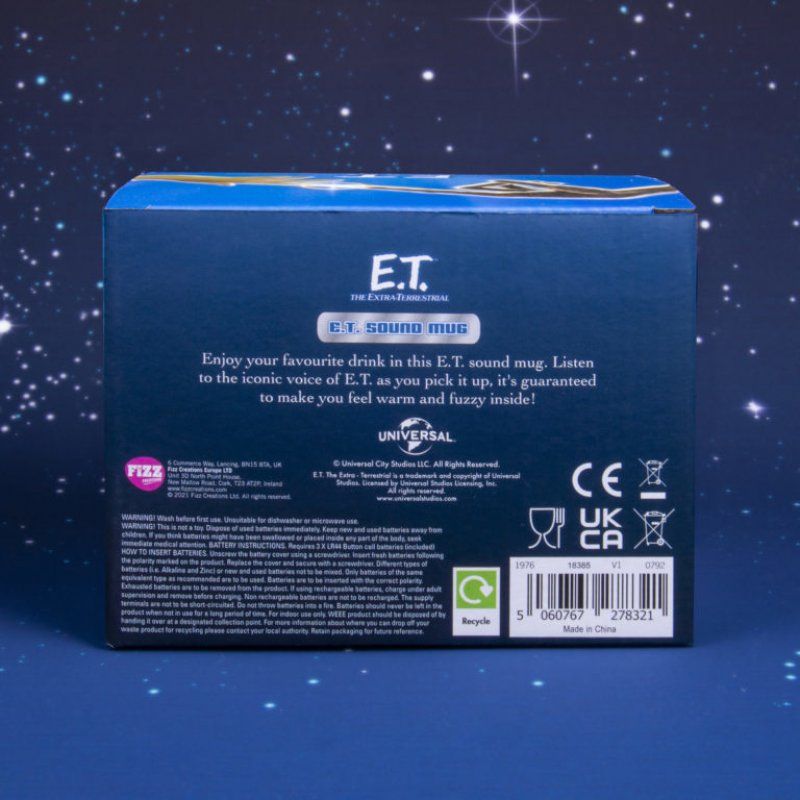Fizz Creations E.T. Sound Mug Tasse Marron Universel 1 pièce(s)