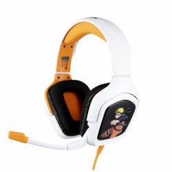 Konix Naruto universal Casque Avec fil Arceau Jouer Noir, Blanc, Jaune