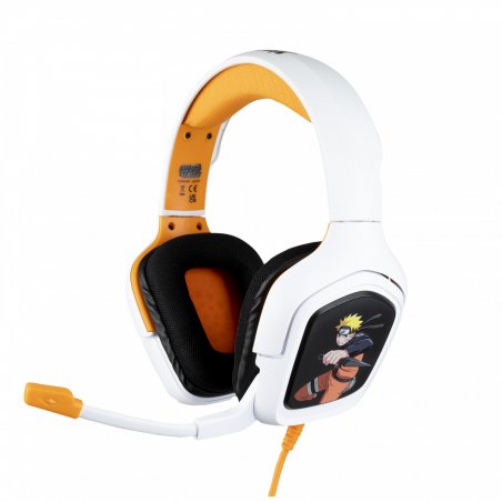 Konix Naruto universal Casque Avec fil Arceau Jouer Noir, Blanc, Jaune
