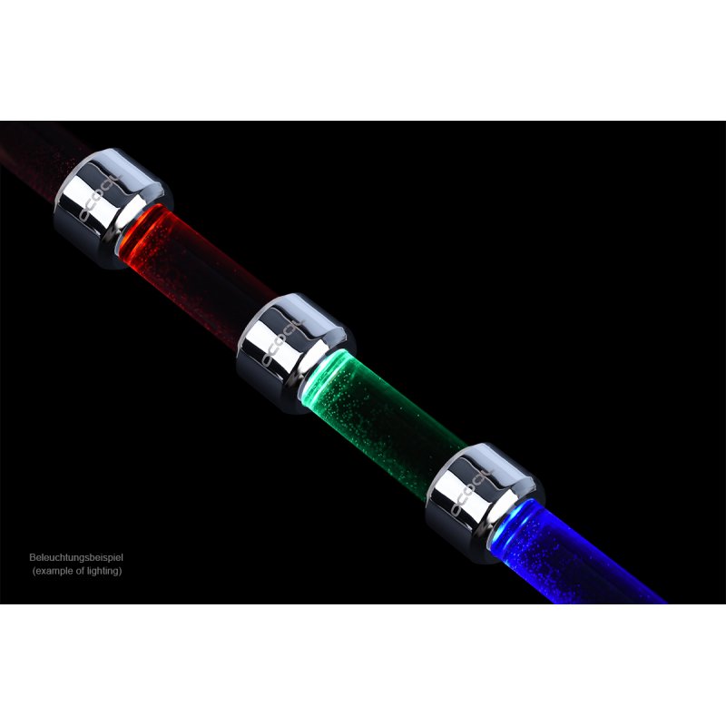 Anneau ARGB pour Tube Ø13mm Alphacool compatible Aurora HardTube LED Ring (Noir)