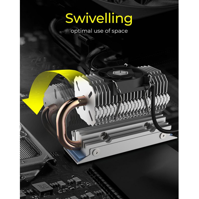 SSD Acc ICY BOX Heat pip heat sink Kühler for M.2