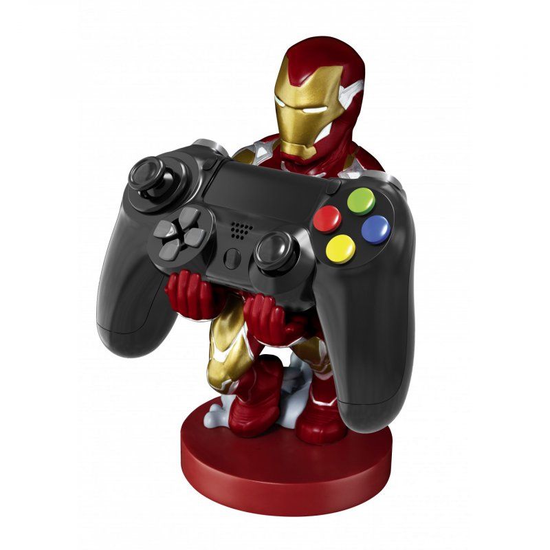 Exquisite Gaming Cable Guys Iron Man Support passif Manette de jeux, Mobile/smartphone Or, Rouge, Argent