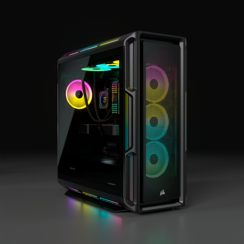 Case Corsair compatible 5000T RGB TG. Black Mid