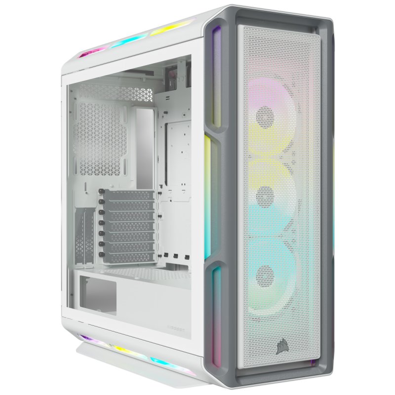 Case Corsair compatible 5000T RGB TG. White Mid