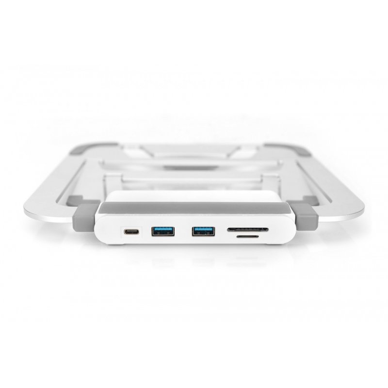 Digitus Variable Notebook Stand with integrated USB-C™ Docking Station, 8 Port