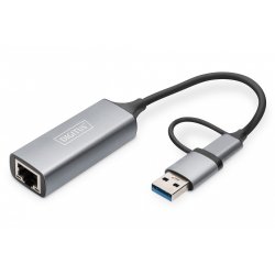 DIGITUS DN-3028 - Netzwerkadapter - USB-C / USB-A - 2.5GBase-T