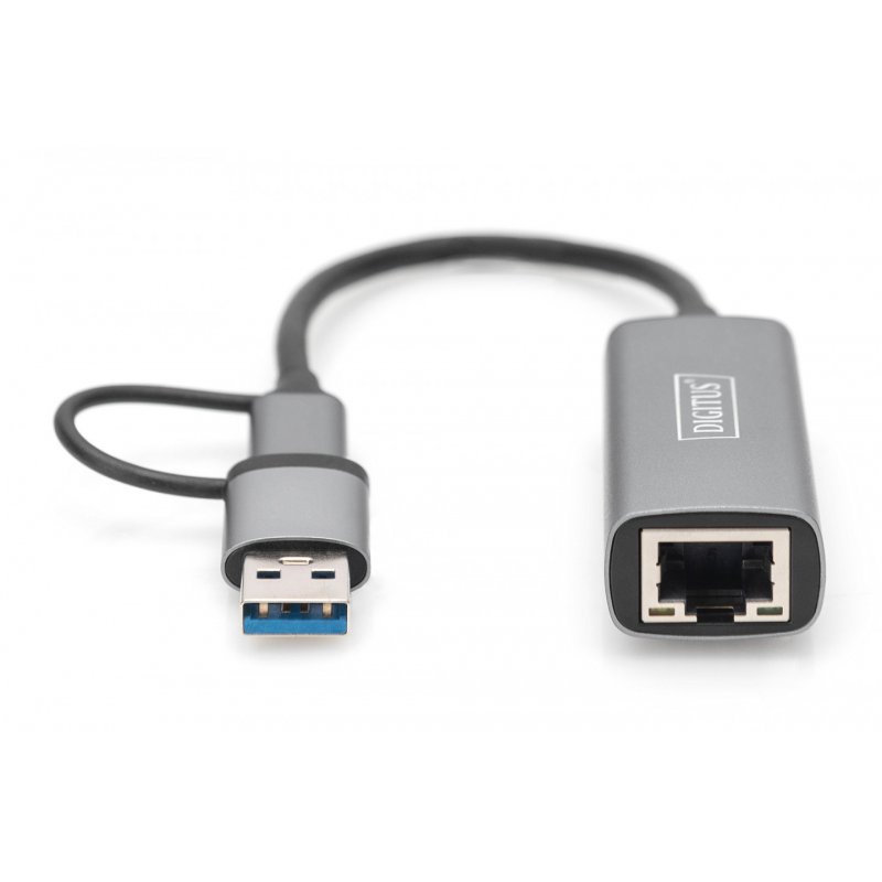 DIGITUS DN-3028 - Netzwerkadapter - USB-C / USB-A - 2.5GBase-T