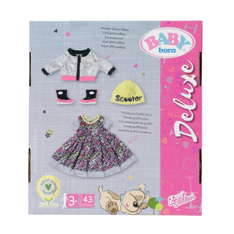 BABY born City Deluxe Style Doll clothes set