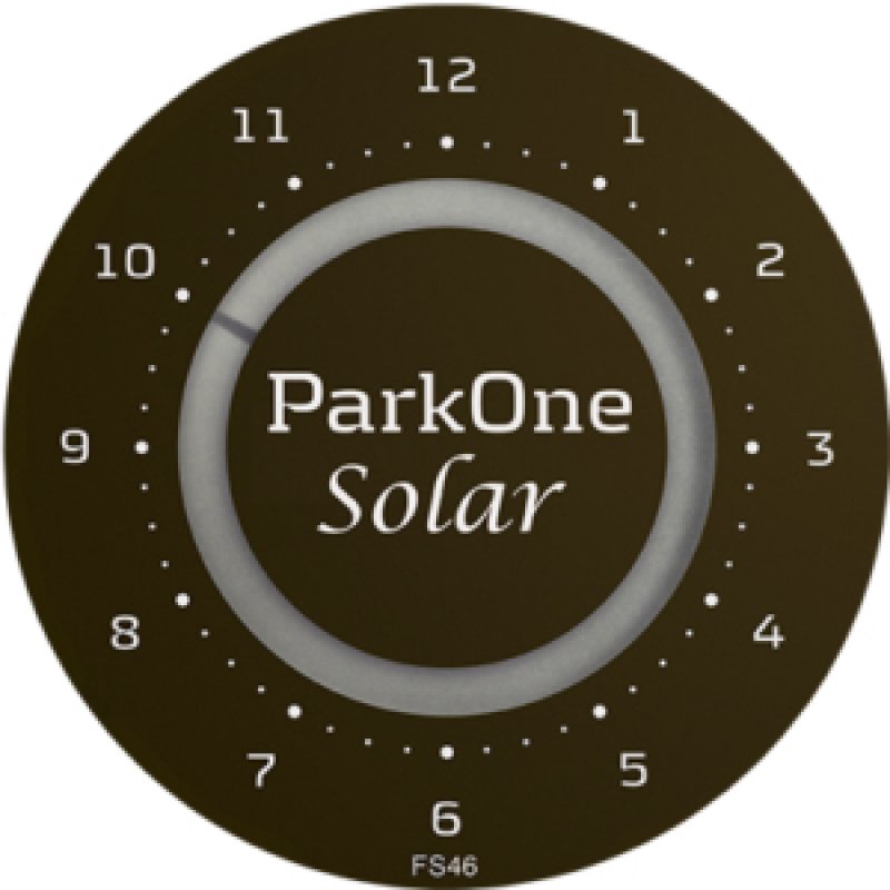 Needit Solar parking disc Black Analog