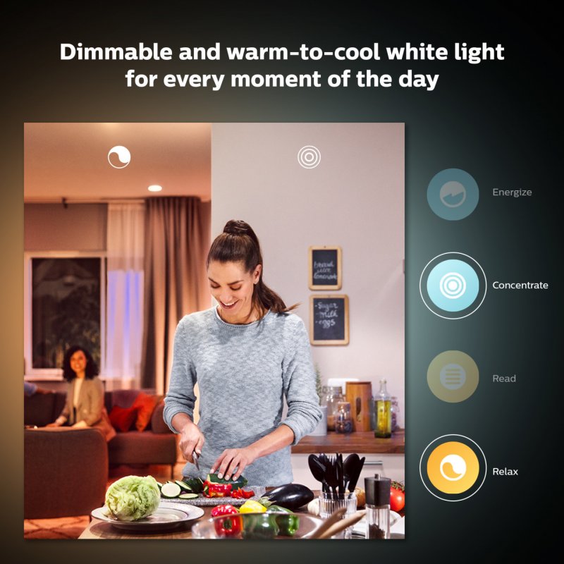 Philips Hue White ambiance A60 - Ampoule connectée E27 - 800 (lot de 2)