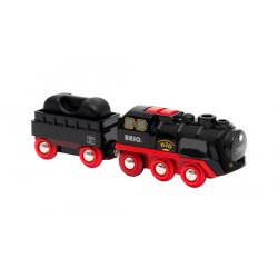 BRIO compatible - Battery-Operated Steaming Train (33884)
