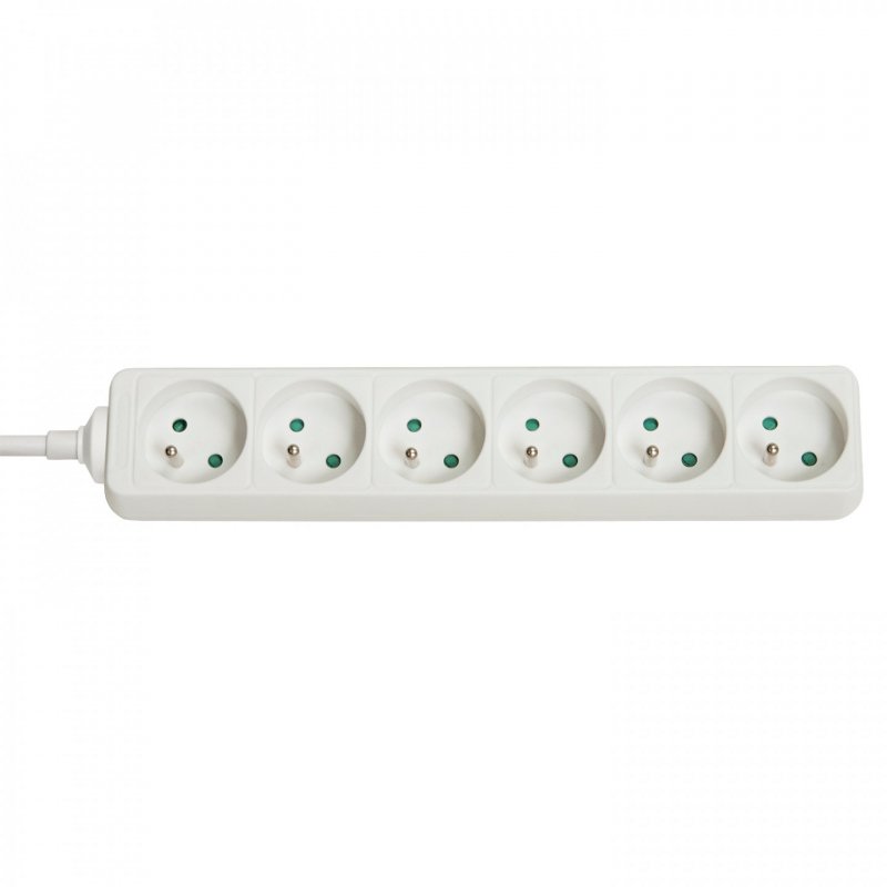 Lindy 73125 power extension 6 AC outlet(s) Indoor White