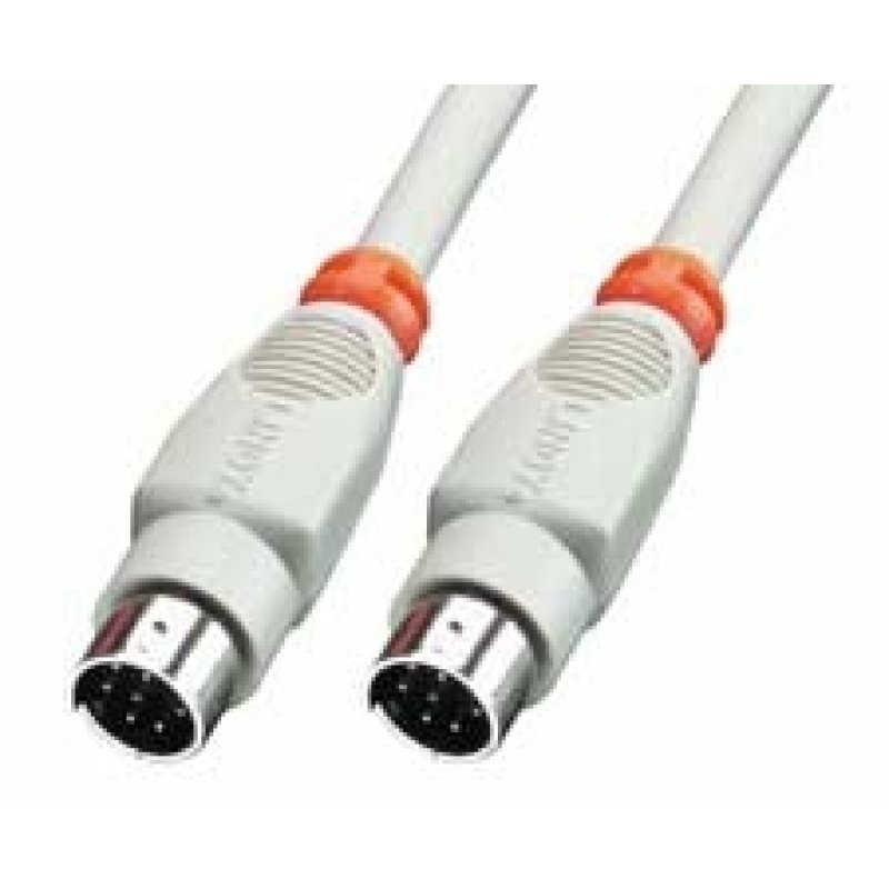 Cable Lindy mini Din 8 pins M/M 2m (Gris)