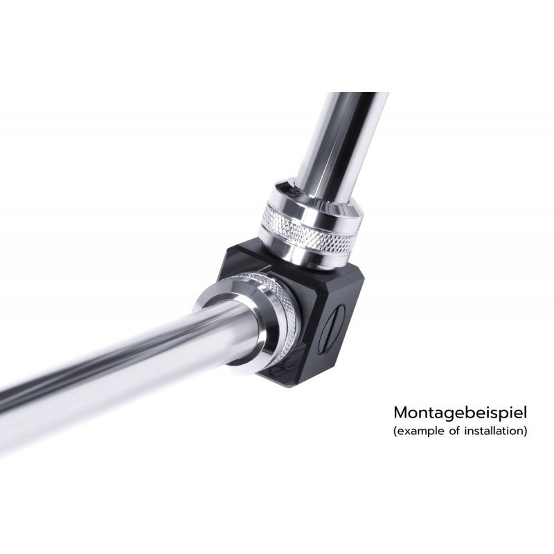 Raccord 5 voies pour G1/4 Alphacool compatible Eiszapfen connection terminal (Noir)