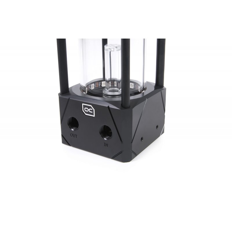 Réservoir Alphacool compatible Eisbecher Aurora D5 150 RGB (Transparent/Noir)