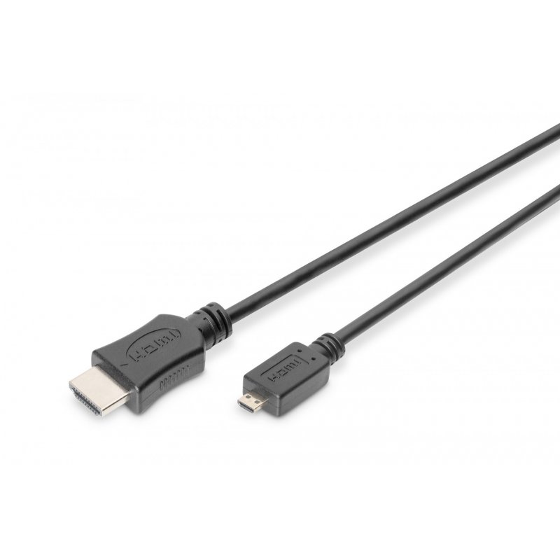 Digitus Câble de raccordement HDMI High Speed 4K, type D vers type A