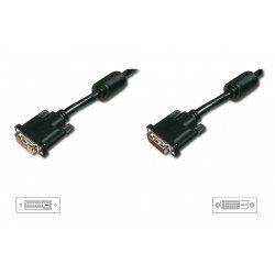Digitus AK-320200-050-S câble DVI 5 m DVI-D Noir