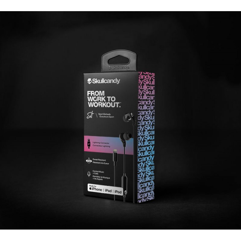 Skullcandy Set Casque Avec fil Ecouteurs Appels/Musique Noir