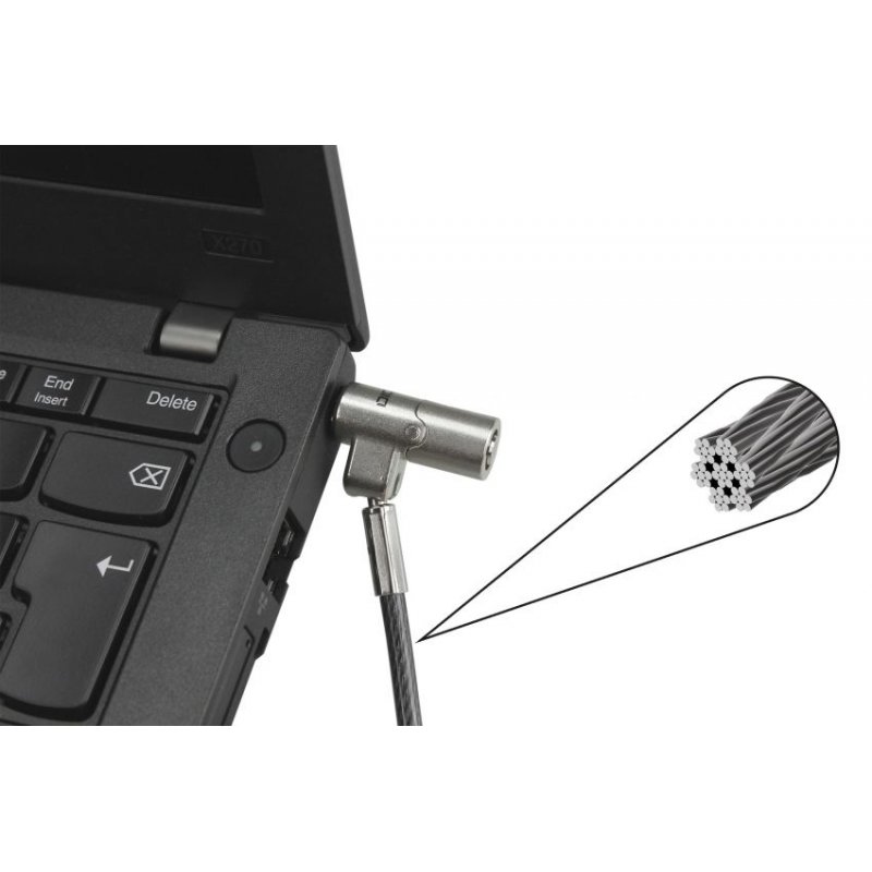 SECURITY CABLE NANO LOCK ULTRA SLIM KEYED 2.5X6 MM SLOT