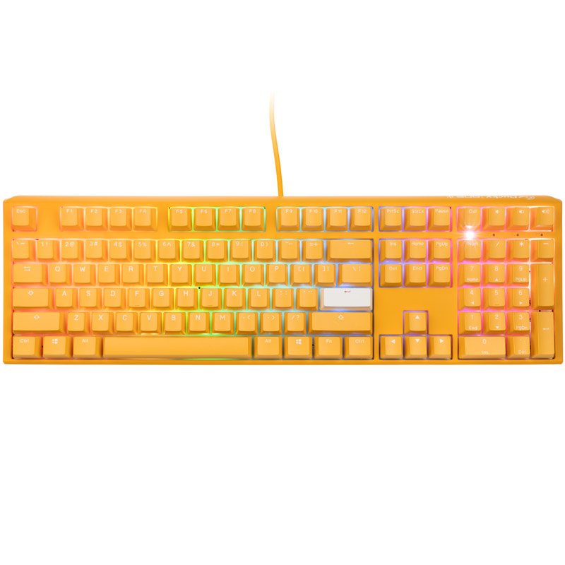 Ducky One 3 Yellow Gaming Tastatur, RGB LED - MX-Red (US)