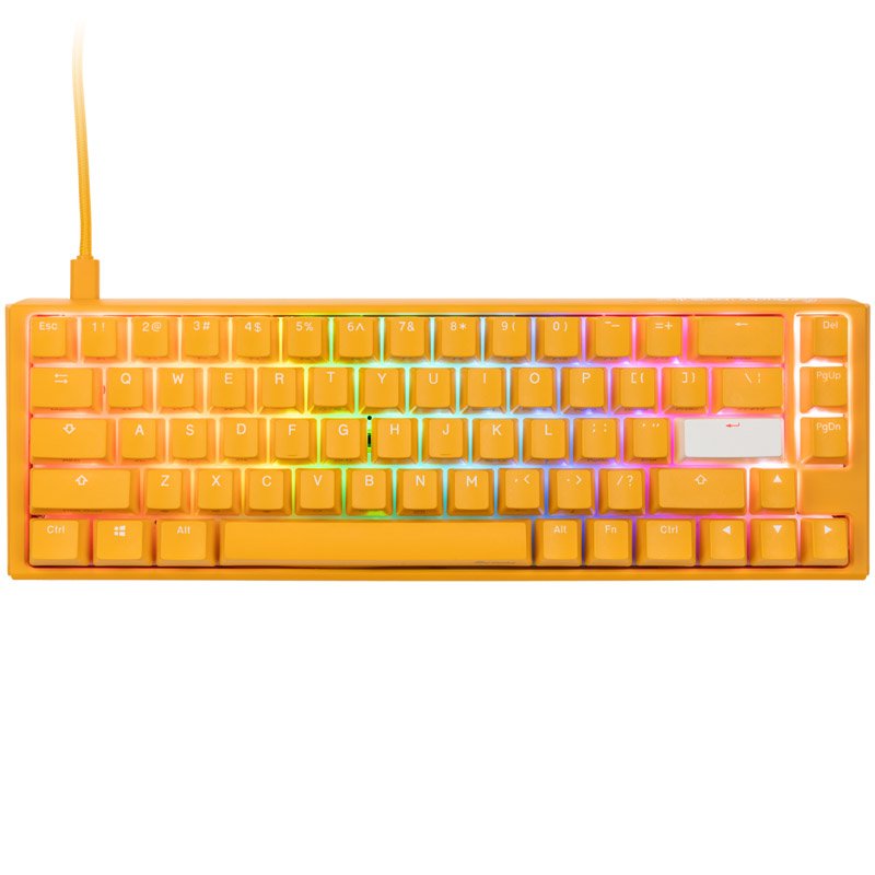 Ducky One 3 Yellow SF Gaming Tastatur, RGB LED - MX-Blue (US)