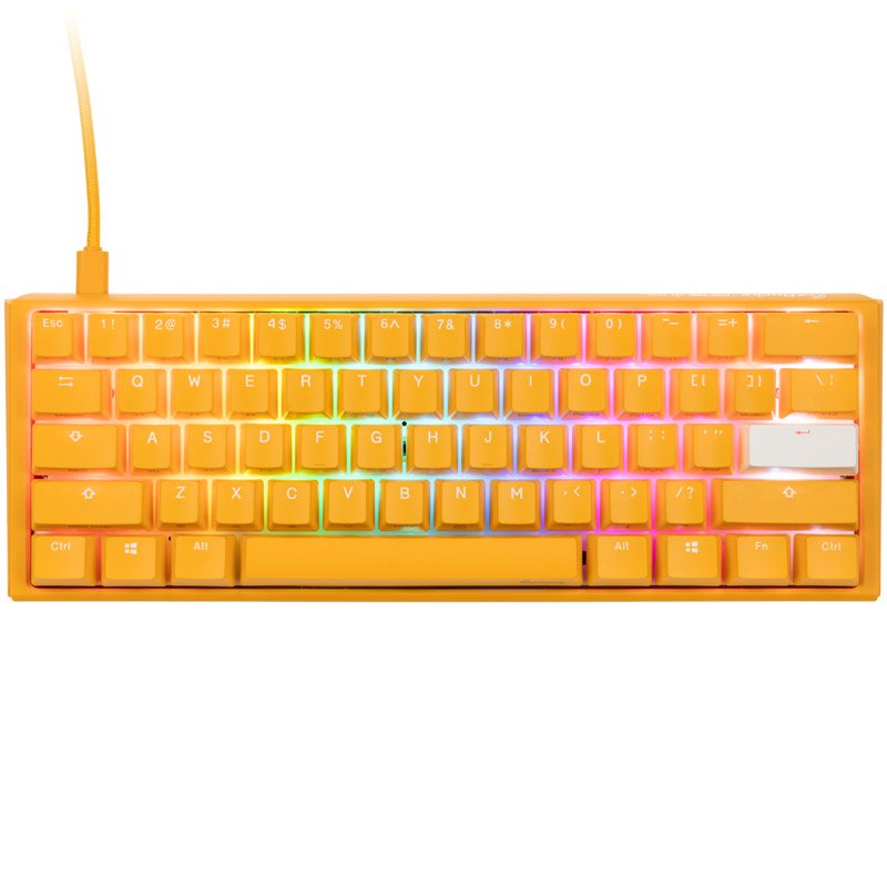 Ducky One 3 Yellow Mini Gaming Tastatur, RGB LED - MX-Speed-Silver (US)